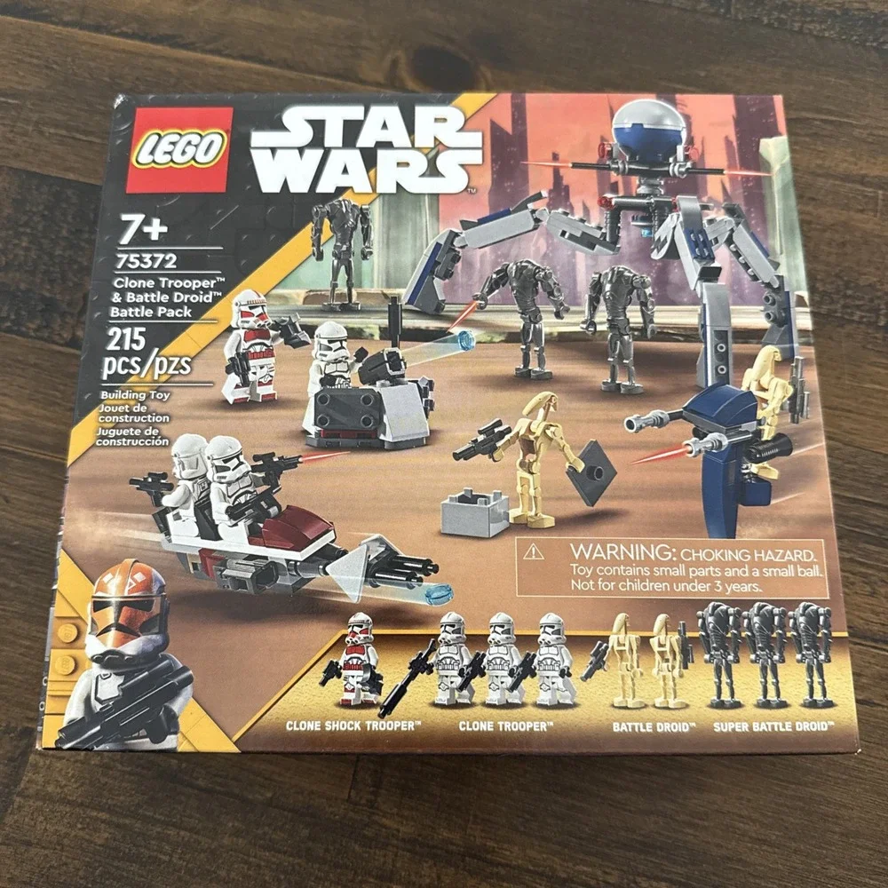 LEGO STAR WARS: Clone Trooper & Battle Droid Battle Pack 75372 New 9 Minions